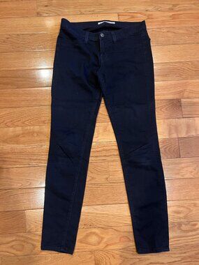 J Brand Pitch Black Skinny Jeans Size 28